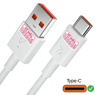 Produktbild von USB C Ladekabel Strombelastbarkeit bis zu 7A Kabel kompatibel mit Ipad, Iphone, Imac