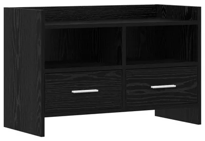 Obrázok produktu pre vidaXL TV stolík 71,5 x 33 x 47 cm Čierny dub, drevotrieska