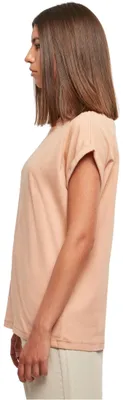 Produktbild von Urban Classics Damen T-Shirt Ladies Extended Shoulder Tee, T-Shirt mit überschnittenen Schultern, aus Baumwolle, erhältlich in vielen Farben, Amber, M