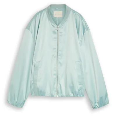 Produktbild von Satin Blouson Jacke mit Bomberkragen