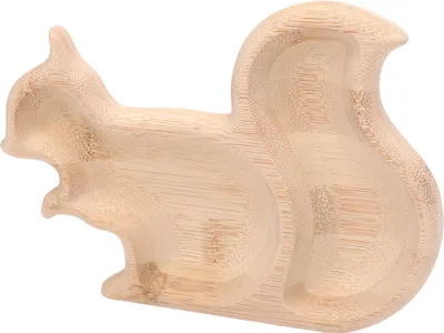 Produktbild von Snack-Servierplatte Multifunktionale Holzplatte in Form eines Eichhörnchens zur Aufbewahrung von Obst für Partys und Hochzeiten