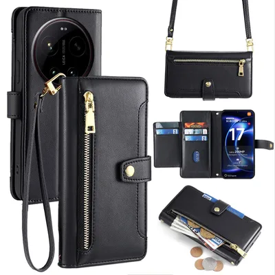Produktbild von Handykette Kunstleder für Xiaomi 17 Ultra Schwarz