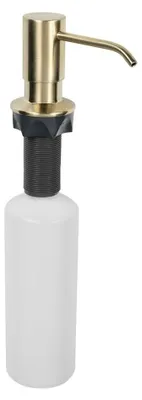 Productafbeelding van Sapho inbouwzeepdispenser, rond, geborsteld goud