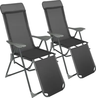 Produktbild von 2er Set Gartenstuhl Jana klappbar 146,5 x 59 x 117,5 cm