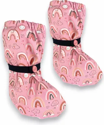 Immagine prodotto di HECKBO Baby Calzini da pioggia con pile Rainbow Arcobaleno 18-24 mesi