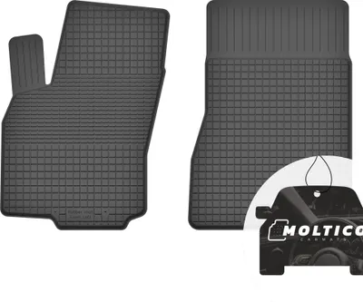 Produktbild von Vorne Gummimatten mit Rand Auto Fußmatten Gummi Automatten Passgenau 2-teilig Set - passend für Renault Megane II 2002-2009