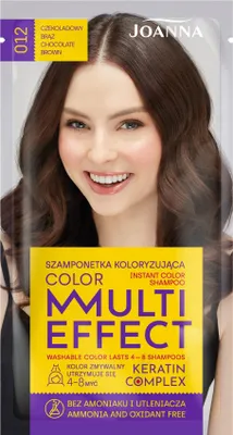 Obrázek produktu pro Joanna Multi Effect Color Szamponetka koloryzująca 12 Czekoladowy Brąz