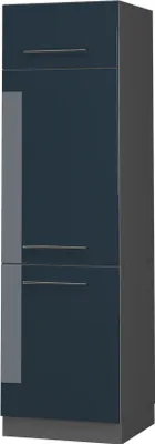 Produktbild von Kühlumbauschrank Vicco Fame-Line Dunkelblau Hochglanz 60 cm, Model 48833