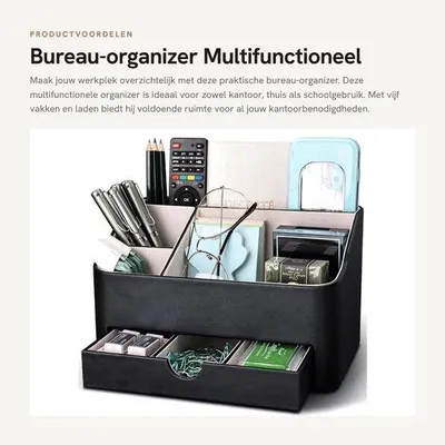 Image de Dailygoods - Organisateur de bureau Robuust - Organisateur de bureau avec tiroirs