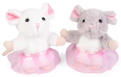Produktbild von Living Nature Plüschmaus mit Tutu - niedliches Kuscheltier Spielzeug