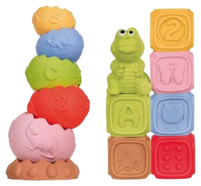 Obrázok produktu pre AM Tullo – stavebnicové senzorické hračky (balenie po 13 ks) PP7203 (jednotná veľkosť) (farebné)