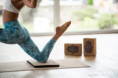 Produktbild von Yoga Blöcke Set von 2 Kork - Stabilität und Balance - Hatha Yoga Blöcke mit Naturkork