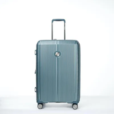 Image de Valise de voyage Verage Rome Spinner, taille M, avec serrure à combinaison TSA – Coque rigide extensible. Couleur : vert