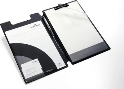 Zdjęcie produktu dla DURABLE Clipboard A4+ z 2 kieszeniami i uchwytem na d?ugopis, Czarny, 233201, 5 szt.