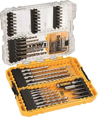 Produktbild von DeWALT Bit und Bohrer-Set DT70760-QZ inkl. Tough Case und Magnethalter, hohe Passgenauigkeit - 68-teilig