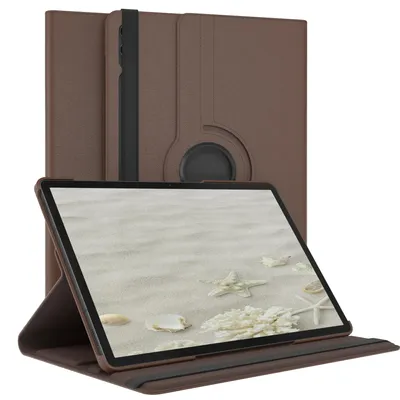 Produktbild von EAZY CASE - Tablet Hülle für Samsung Galaxy Tab S9 Plus Schutzhülle, Tablet Case 360° drehbar in Braun