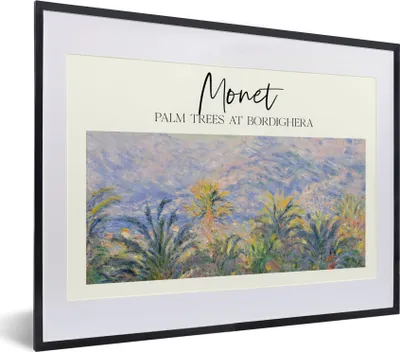 Produktbild von MuchoWow® Gerahmtes Poster Monet - Kunst - Alte Meister 40x30 cm - Poster mit Schwarzem Bilderrahmen Wandposter Rahmen Foto Bilder - Bilderrahmen - Poster im Rahmen