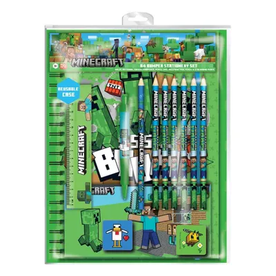 Image de Minecraft Set d'écriture 12 pièces A4 Bumper