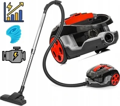 Produktbild von Zyklonstaubsauger Lehmann 4000 W Mit Hepa-Turbofilter Und Turbobürste TYPH00N