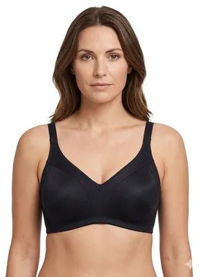 Produktbild von Selene BH Blanca ohne Bügel Baumwolle weich Schwarz 90C