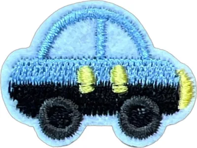 Produktbild von Auto-Emblem-Aufnäher zum Aufbügeln, Blau