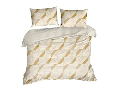 Produktbild von Design91 Bettwäschegarnitur Bettwäsche AGGIE 220x200 cm 3 TLG SET: mit 2 Kissenbezüge 70x80 cm