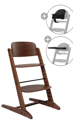 Produktbild von Cybex Iris 3-in-1 Hochstuhl mit Baby Set und Tablett, Farbe:All Natural Dark