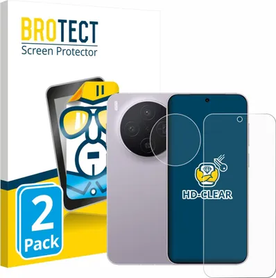 Produktbild von 2x Für Vivo X300 Pro (Display+Kamera) Schutzfolie BROTECT Displayschutz Display Schutz Folie Klar Transparent