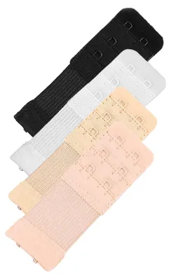 4 elastische BH-Verlängerung 30 mm 2 Reihen BH Zubehör Unterwäsche Dessous Farbwahl Farbmix