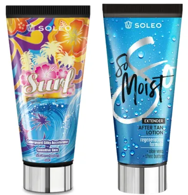 Productafbeelding van Soleo Surf bruiningsversneller + So Moist aftersun balsem Bruiningsset