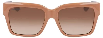Immagine prodotto di Occhiali da sole Lacoste modello L6033S, colore beige, taglia 55/17/140, da donna