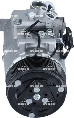 Image de Compresseur Climatisation avec poulie à courroie trapézoïdale 110mm NRF pour MERCEDES CLS
