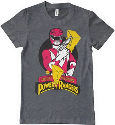 Produktbild von Power Rangers - Red Ranger Pose T-Shirt - Small - DarkHeather