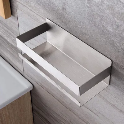 Produktbild von Selbstklebende Duschablage, lochfreie Duschablage, Badezimmerhalter (Silber, 23x10x8)