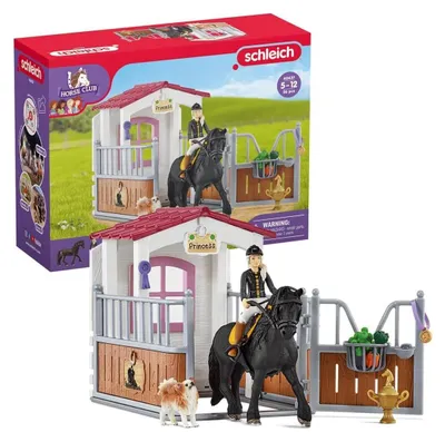 Immagine prodotto di Box with Tori and Princess, Schleich stable extension with 26 pieces including 1 Schleich horse, figurine set for