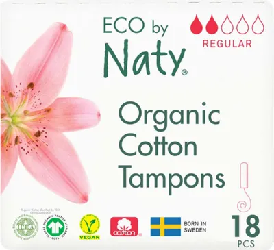 Produktbild von Frauen ECO Tampons Naty (18 Stück) - regular