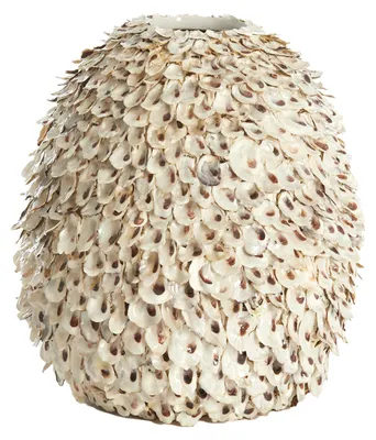 Produktbild von Light & Living Vase UBATE aus Bambus Muschel Creme Braun – Ø33x35 cm