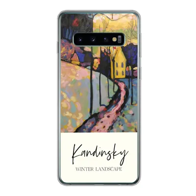 Produktbild von MuchoWow® Handyhülle Schutzhülle Hülle für Samsung Galaxy S10 Winterlandschaft - Wassily Kandinsky Silikon Softcase Handy Hülle - Handytasche