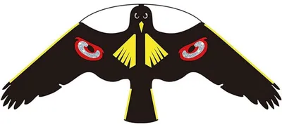 Productafbeelding van Vogelverschrikker, vlieger in de vorm van een adelaar, zwart, voor tuin en boerderij