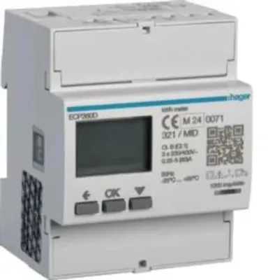Obrázok produktu pre Trojfázový merač energie Hager ECP380D