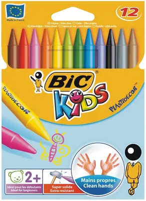 Produktbild von Wachsmalkreiden Plastidecor sortiert VE=25x12 Stück