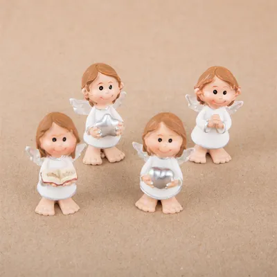 Produktbild von 4 kleine Schutzengel Figuren 4,5 cm