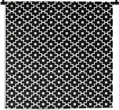 Produktbild von MuchoWow® Wandteppich Wandbehang Formen - Abstrakt - Muster 60x60 cm Tapisserie Dekoration Wandtuch - Dekorationen - Wand Decke