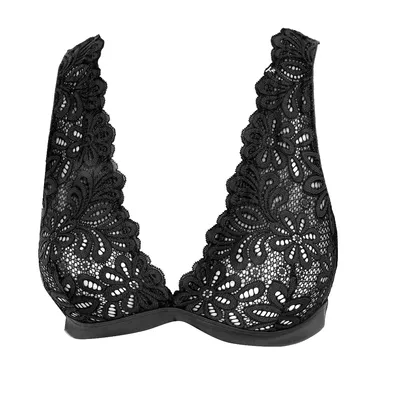 Immagine prodotto di Reggiseno bralette in pizzo con fondo elasticizzato 00AKP per donna, dal design moderno, offre comfort per l'uso quotidiano e un design elegante