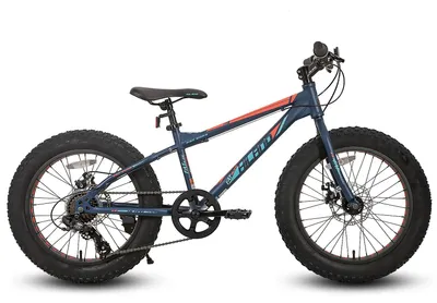 Image de Vélo pour enfants - 20 pouces - VTT avec pneus larges - À partir de 5 ans - 7 vitesses - Freins à disque mécaniques