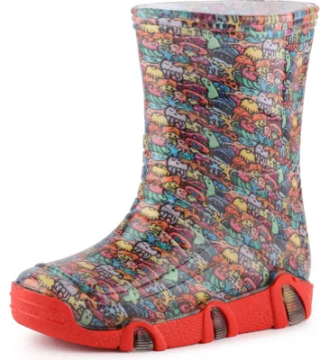 Produktbild von Ladeheid Kinder Mädchen Jungen Gummistiefel Gefüttert SwkBW (Glückliche Kreaturen, 25/26)