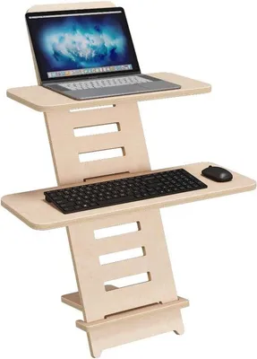 Produktbild von Famanu Stehschreibtisch Höhenverstellbar - Holzstandard