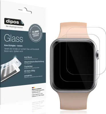 Produktbild von 2x Schutzfolie für Fireboltt Ring - Anti-Shock 9H Folie dipos Glass Kunststoffglas