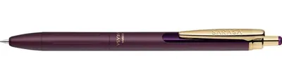 Produktbild von Gelschreiber "Sarasa Grand", blau, 0,33 mm, Squeeze-Mechanik, auberginefarbener Schaft, ZEBRA 66816