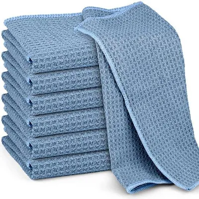 Produktbild von Küchentücher Set von 6, Geschirrtücher mit Waffelmuster, ultraweiche Reinigungstücher, 30 x 30 cm